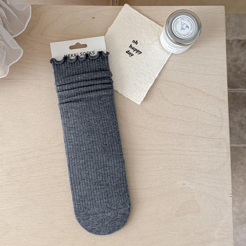 Ruffled Daily Socks - DippedShop Wholesale - #9843