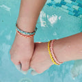 Casual Gold Bead Braided Rope Adjustable Bracelet 6W6JBR376