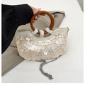 Handmade Shell Top Handle Evening Tote Bag 8BW6BBG421