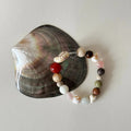 Boho Natural Stone Seashell Bead Bracelet 6W6JBR469