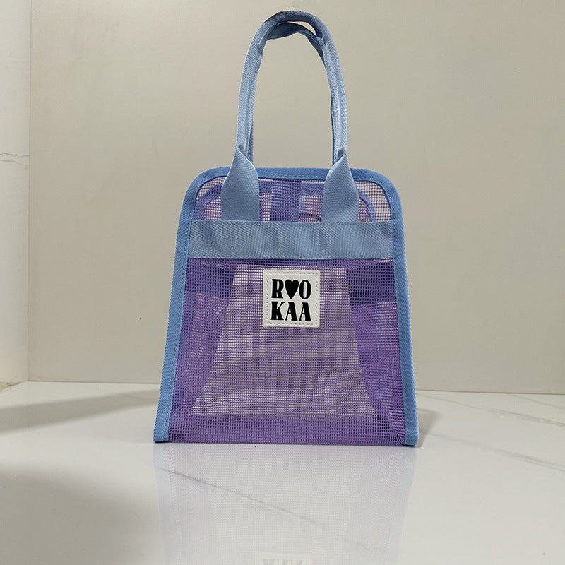 Trendy Hollow Out Mesh Travel Storage Bag 8BW6BOB98L