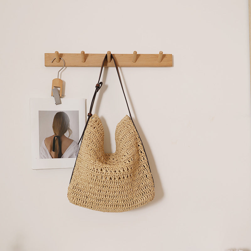 Straw Woven Shoulder Bag - DippedShop Wholesale - #6003