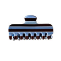 Elegant Plaid Striped Rectangular Hair Claw 6W6HCP1267