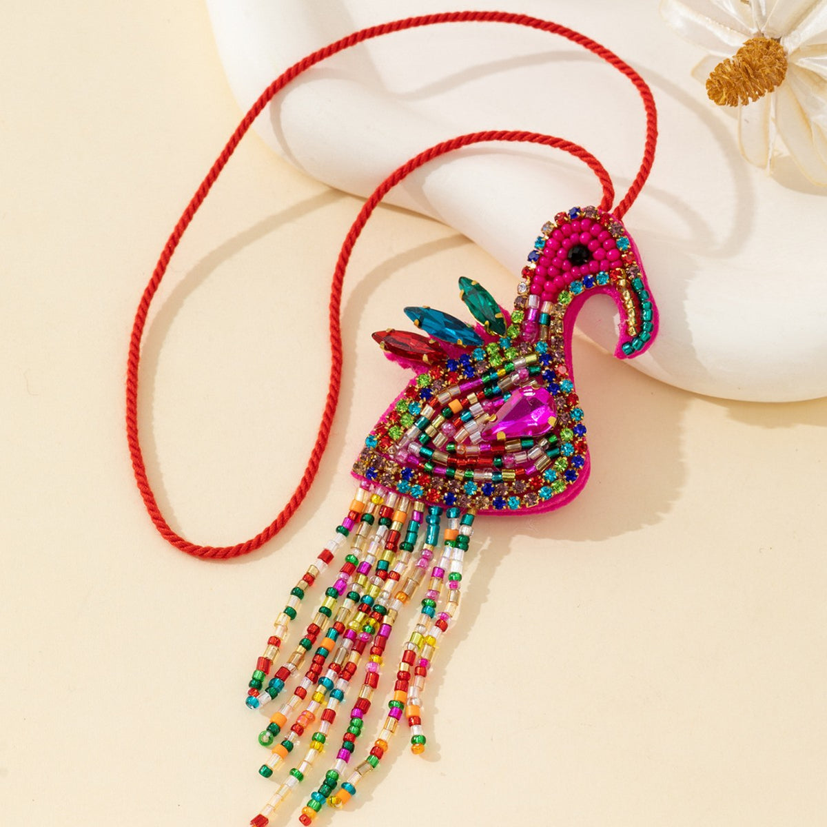 Flamingo Bag Charm - DippedShop Wholesale - #0947