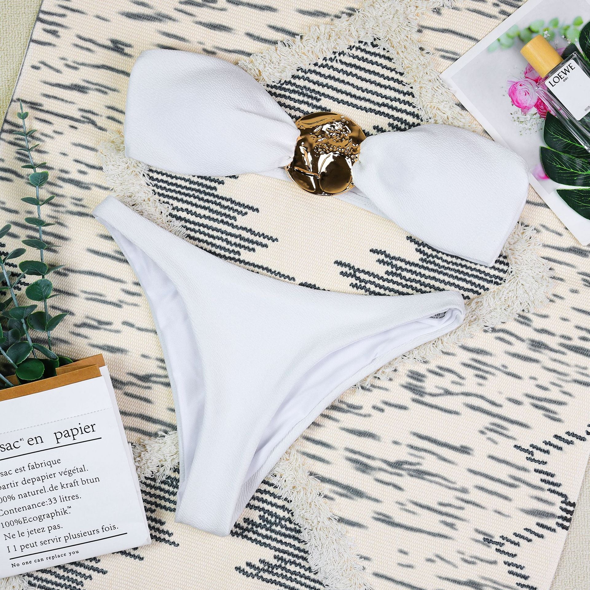 Strapless One Shoulder Bikini Bottom - DippedShop Wholesale - #7091