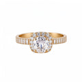 Trendy Square Cubiz Zirconia Engagement Open Ring 6W6JRG370