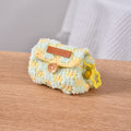 Cute Crochet Color Block Mini Coin Earbud Case 6S10BWB112