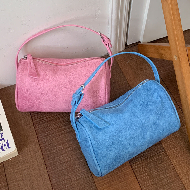 Minimalist Suede Handbag - DippedShop Wholesale - #4371