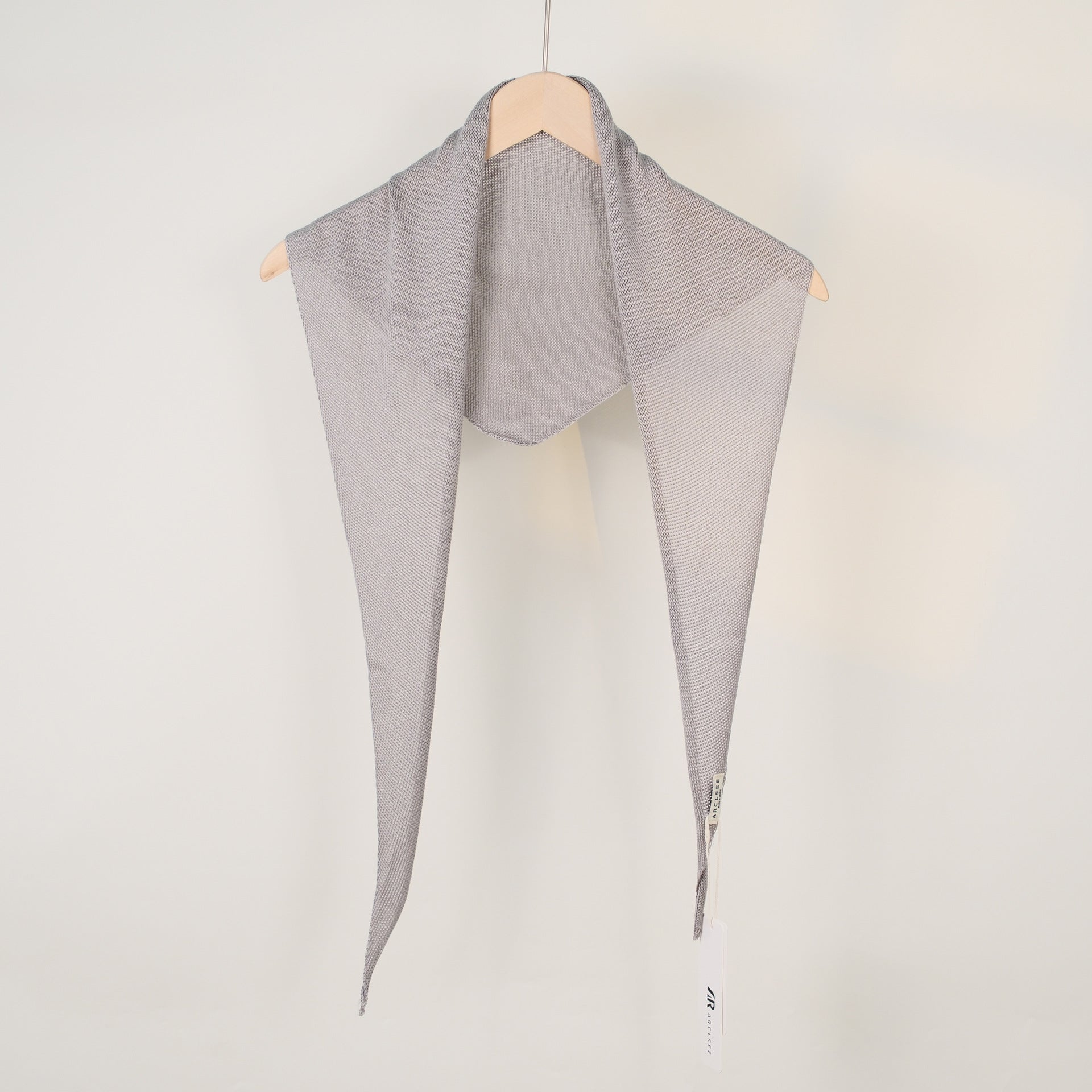 Fashion Solid Color Headscarf Triangle Knit Scarf 6W6NSC45