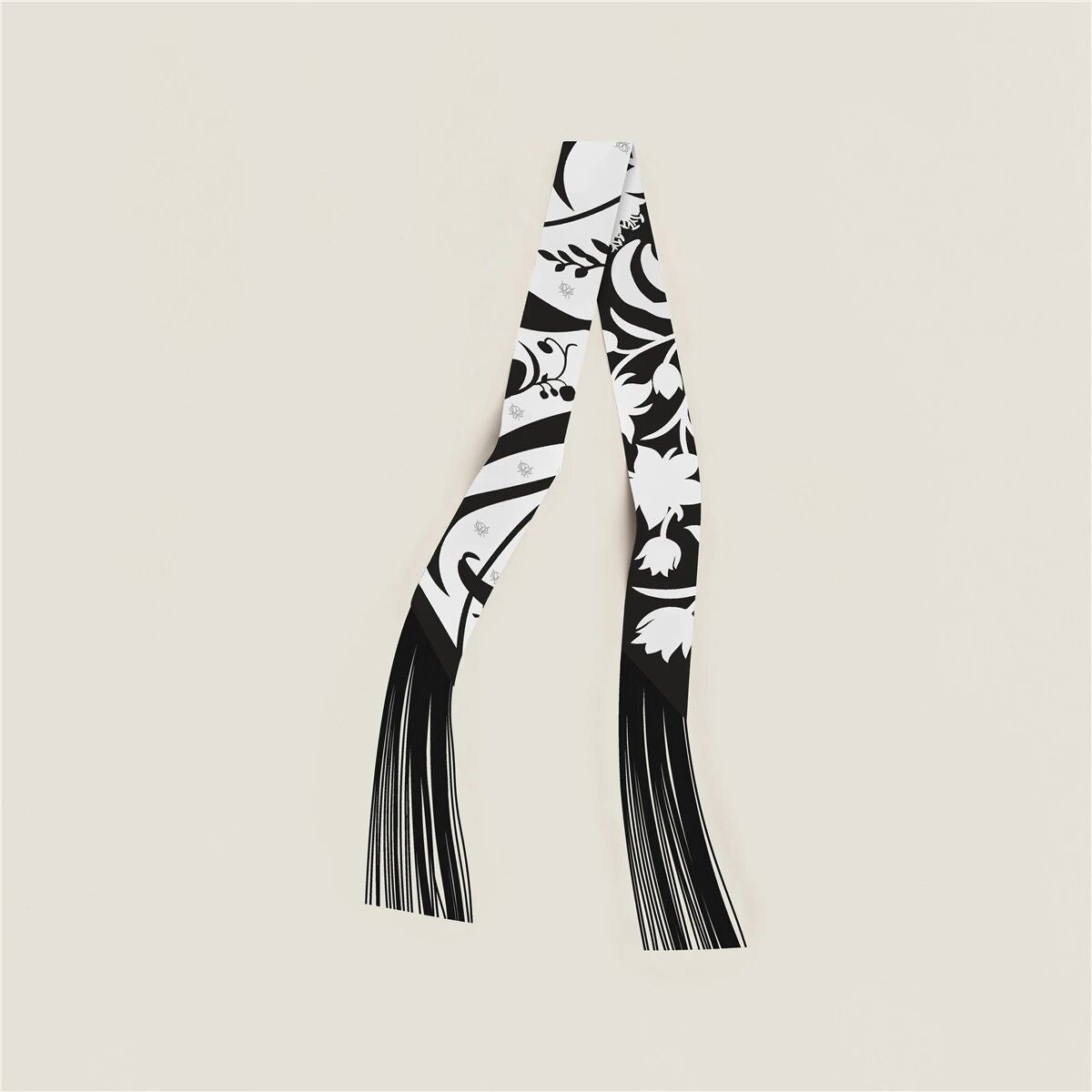 Horse Print Tassel Silk Scarf - DippedShop Wholesale - #8995