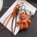 Cute PU Bear Pendant Keychain Bag Charm 6W10BBC375