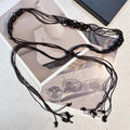 Ethnic-Style Handmade Weave Beaded Waist Belt 6W6JBT242