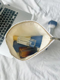 Minimalist Rose Embossed Travel Makeup Bag MK2BW6W10BOB407