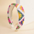 Crochet Flower Hair Band - DippedShop Wholesale - #4339