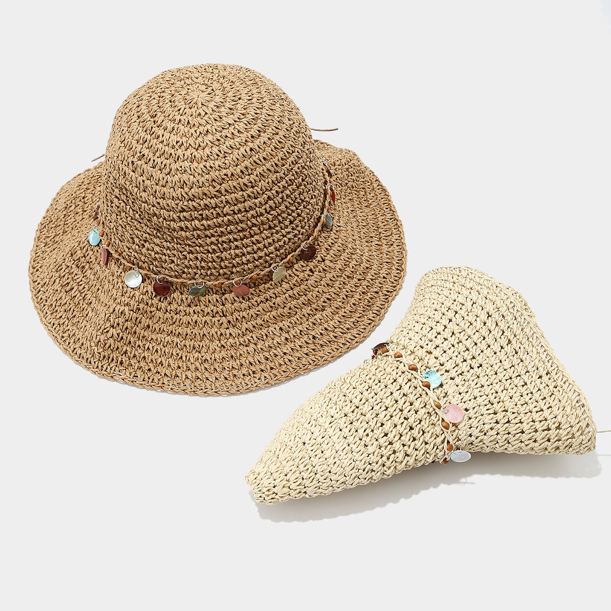 Boho Straw Sun Hat - DippedShop Wholesale - #6851