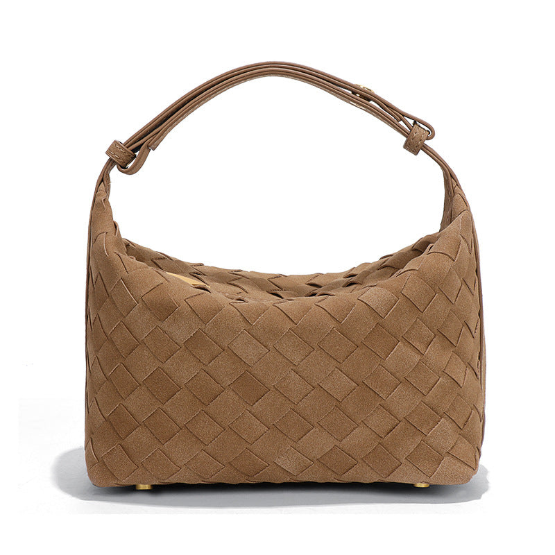 Minimalist Solid Color Woven Mini Handbag 6W10BBG2420