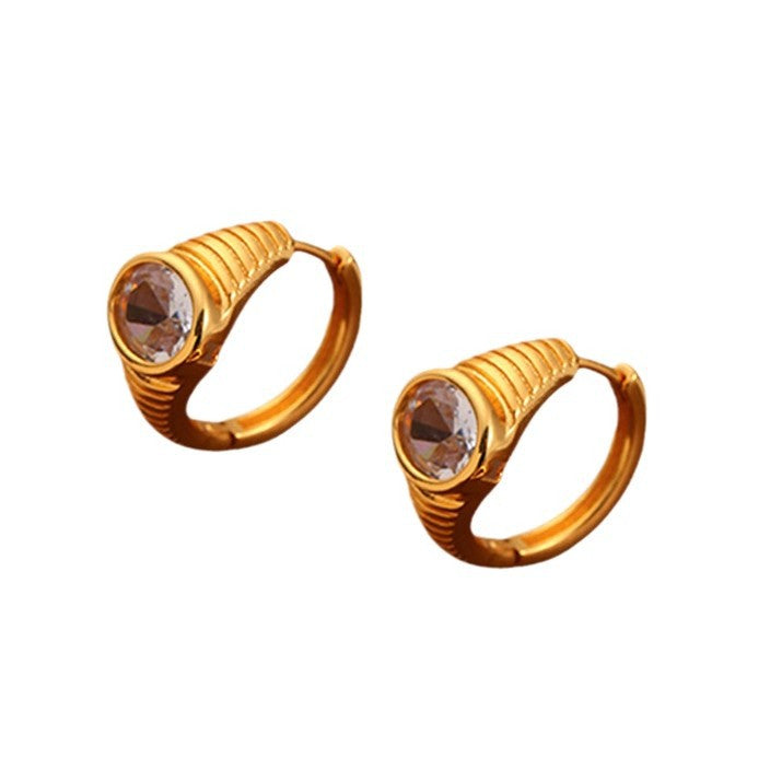Gold Plated Hoop Earrings - DippedShop Wholesale - #5059