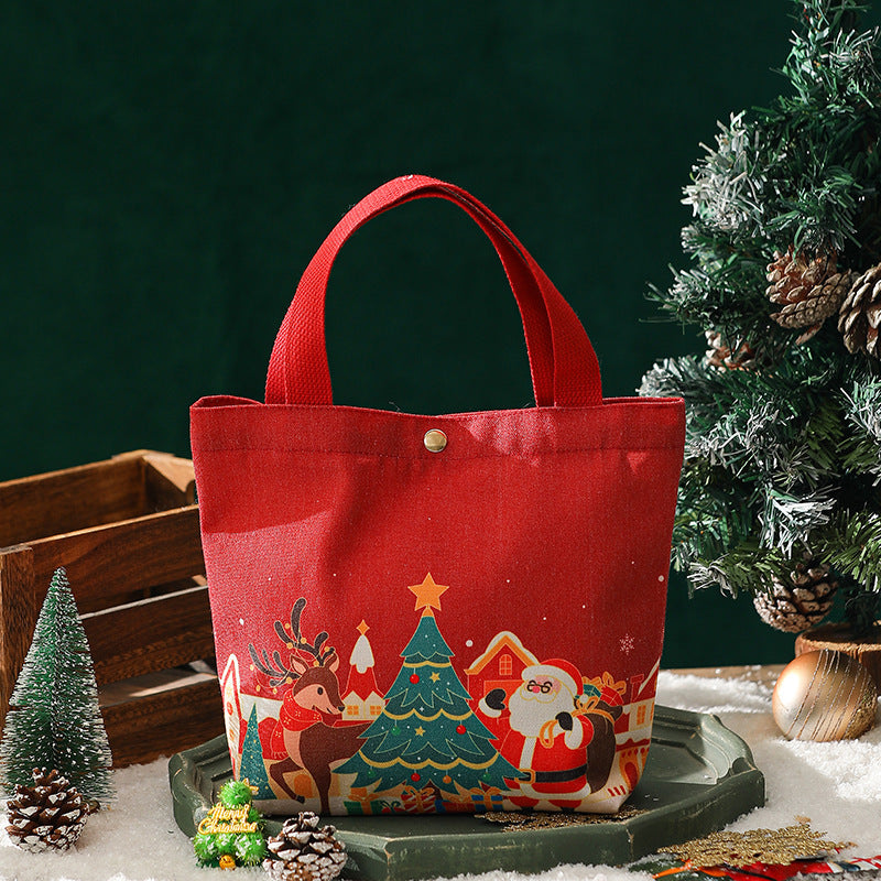 Canvas Apple Drawstring Bag - DippedShop Wholesale - #2291