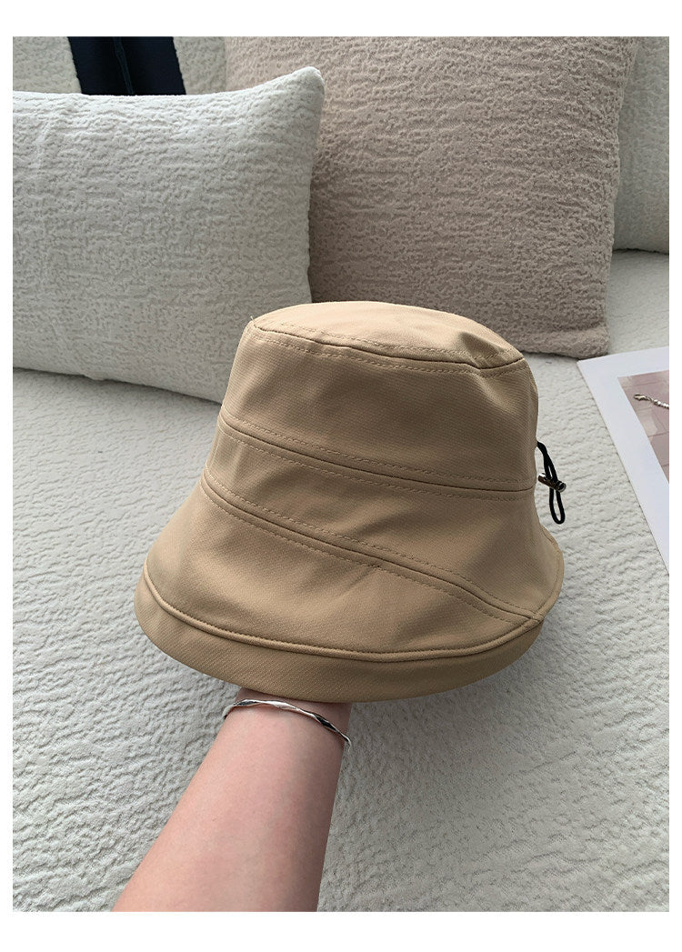 Minimalist Solid Color Foldable Bucket Hat 8BK6HAT180L
