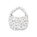 Cute Heart Flower Print Ruched Puffer Handbag 6W10BBG1804