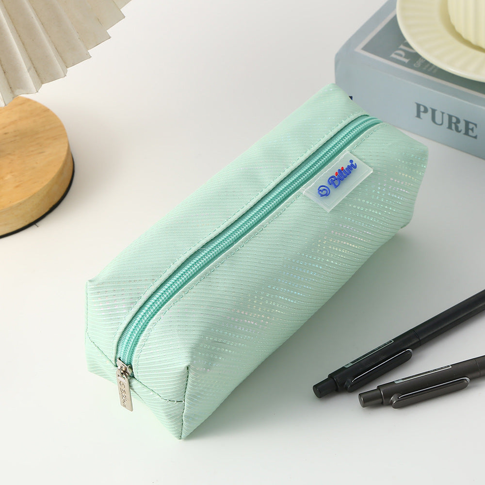 Solid Color Large Capacity Portable Pencil Case 6S10BOB1049