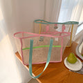 Simple Mesh Large Capacity Travel Shoulder Bag 8BW6BOB76L