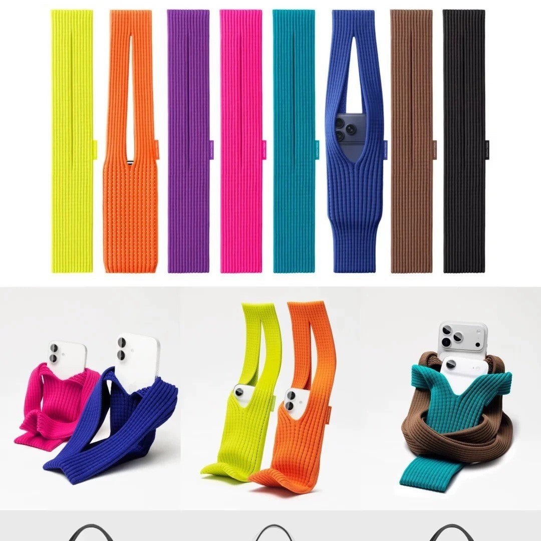 Knitted Crossbody Lightweight Stretchable Phone - DippedShop Wholesale - #2499