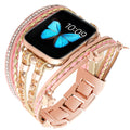 Elegant Rhinestones Multi Layer Watch Band 6W6JWA95