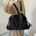 Vintage Large Capacity Studded Tote Bag 6W10BBG1858