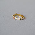 Boho Enamel Zircon Open Ring - DippedShop Wholesale - #8387