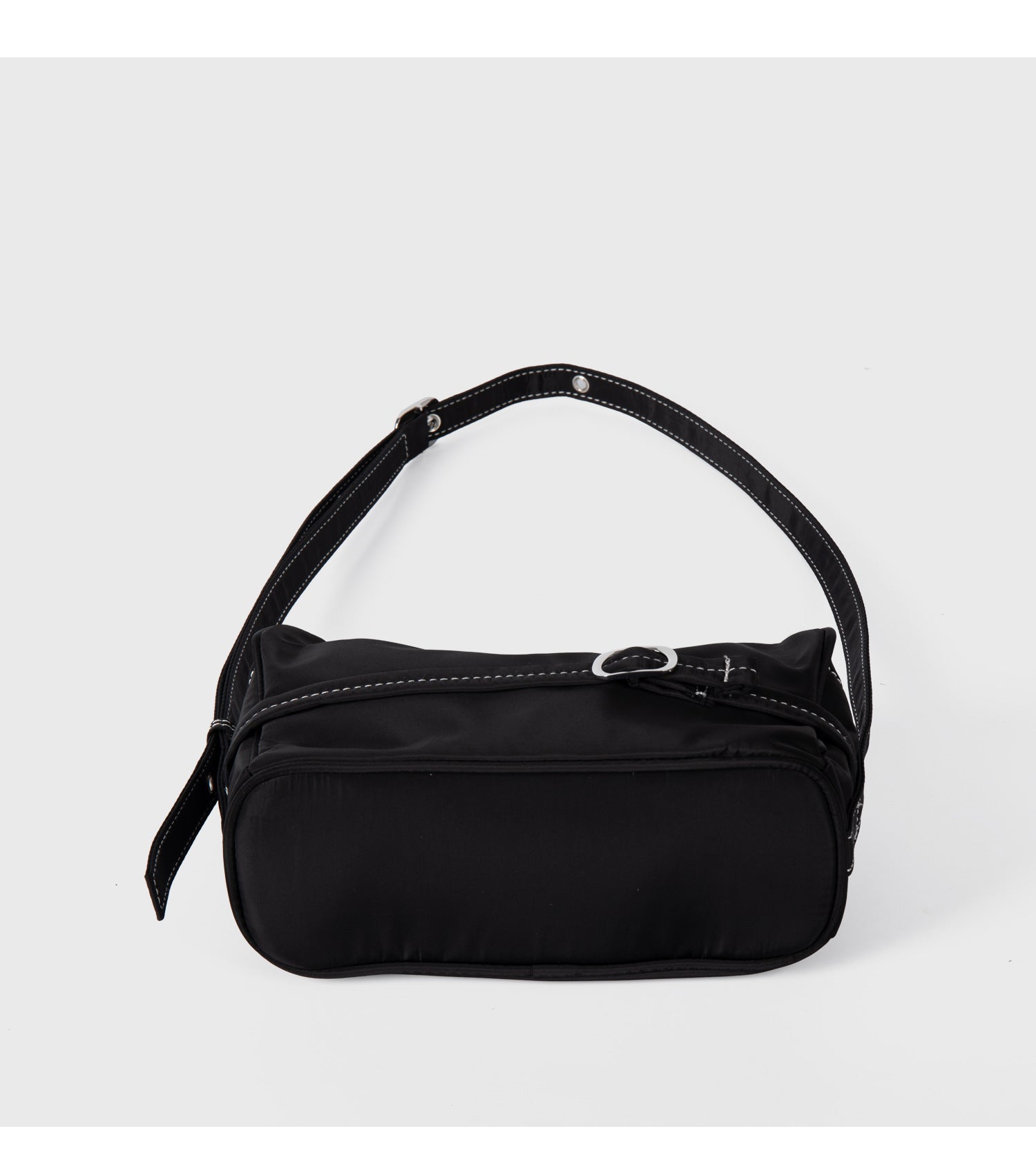 Simple Solid Color Nylon Crossbody Bag 6W10BBG1365