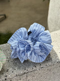 Color Block Striped Double Layer Ruffle Hair Scrunchie MK2BW6W6HSR02
