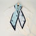 Stylish Checkerboard Pattern Silk Scarf 6W6NSI259