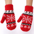 Snowflake Knit Mittens - DippedShop Wholesale - #4467