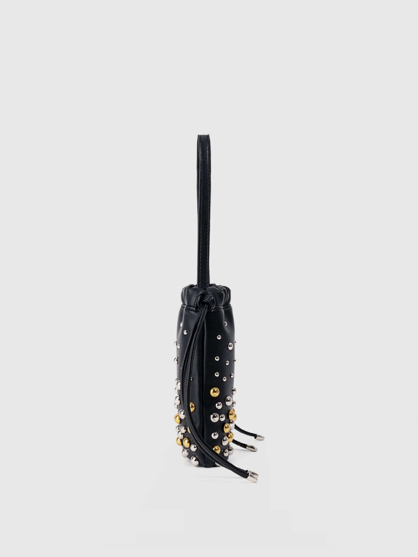 Fashion Metal Studded Bucket Bag Handbag 6W10BBG1385