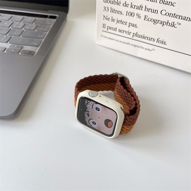 Color Block Nylon Weave Watch Band 6W6JWA140