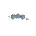 Simple 3D Flower Acetate Duckbill Hair Clip 6W6HCP1249