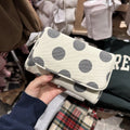 Cute Color Block Polka Dots Portable Makeup Bag MK2BW6S10BOB81