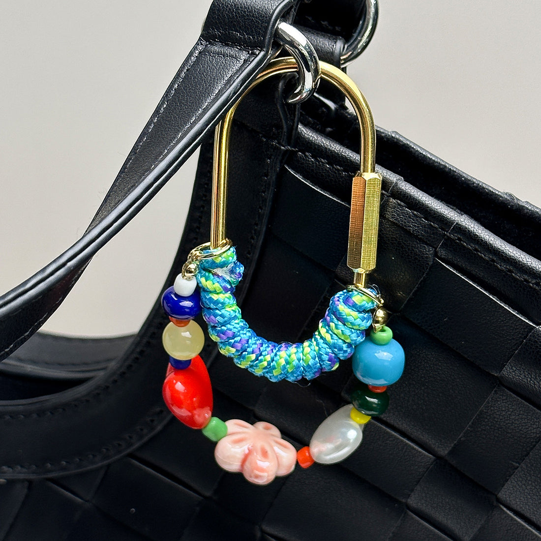 Beaded Heart Bag Charm - DippedShop Wholesale - #4323