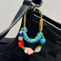 Beaded Heart Bag Charm - DippedShop Wholesale - #7091