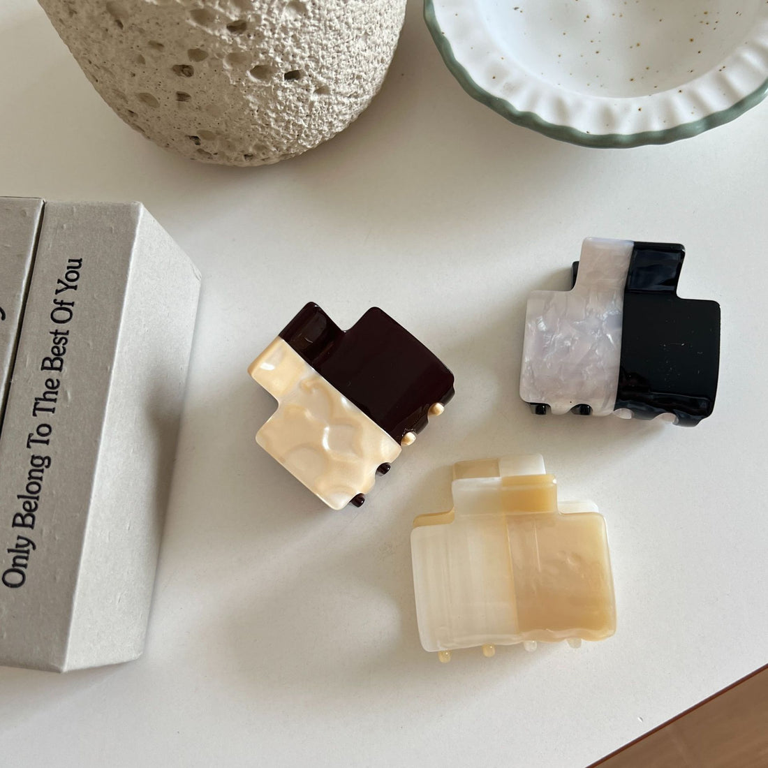 Minimalist Color Block Hair Claw - DippedShop Wholesale - #3027