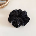 Polka Dot Wide Ruffled Hair Scrunchie MK2BLW6W6HSR12
