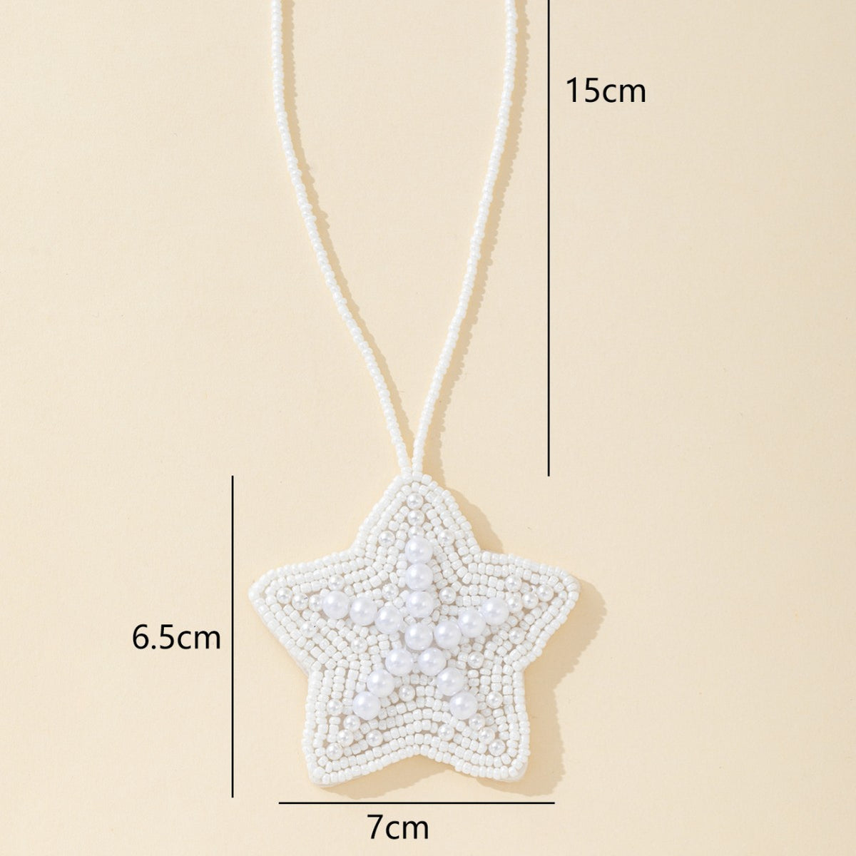 Chic Handmade Beads Star Pendant Keychain Bag Charm 6W10BBC777