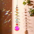 Creative Iridescent Crystal Ball Spiral Hanging Suncatcher MK2CZAS6H7HLS66
