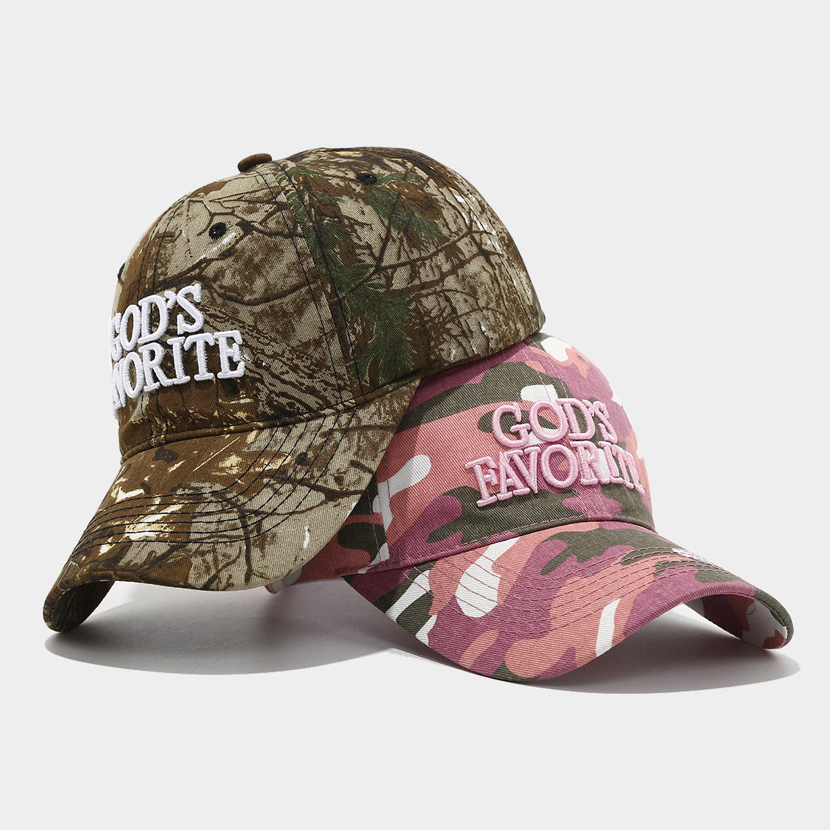 Retro Distressed Camo Embroidery Baseball Cap 8BK6HAT194L