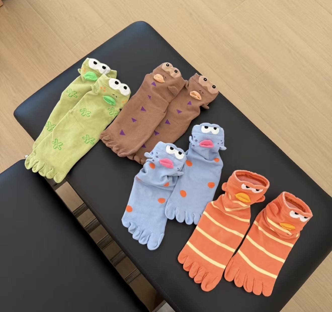 Unique Colorful Clownfish Toe Socks 6W8FSO701