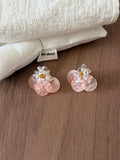 Shell Disc Stud Earrings - DippedShop Wholesale - #5539