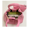 Solid Color Suede Belt Buckle Handbag 6W10BBG1376