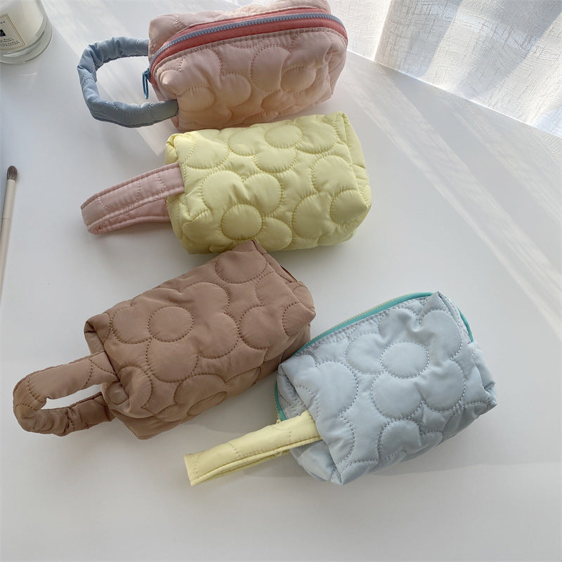 Flower Color Block Simple Make Up Bag DP25A542