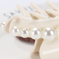 Vintage Big Pearl Acetate Hair Claw MK2PPM6W6HCP356